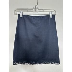 Body Slimmers Nancy Ganz Women’s Size Large Black Lace Hem Skirt Shapewear